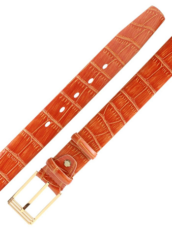 Ремень 35мм Mayer Orange/Croco
