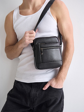 Сумка кожаная Famous Men 9257-1 Сумка кожаная Famous Men 9257-1